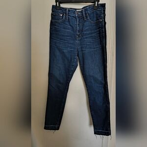 Madewell 10" Highriser Skinny Jeans Size 30
